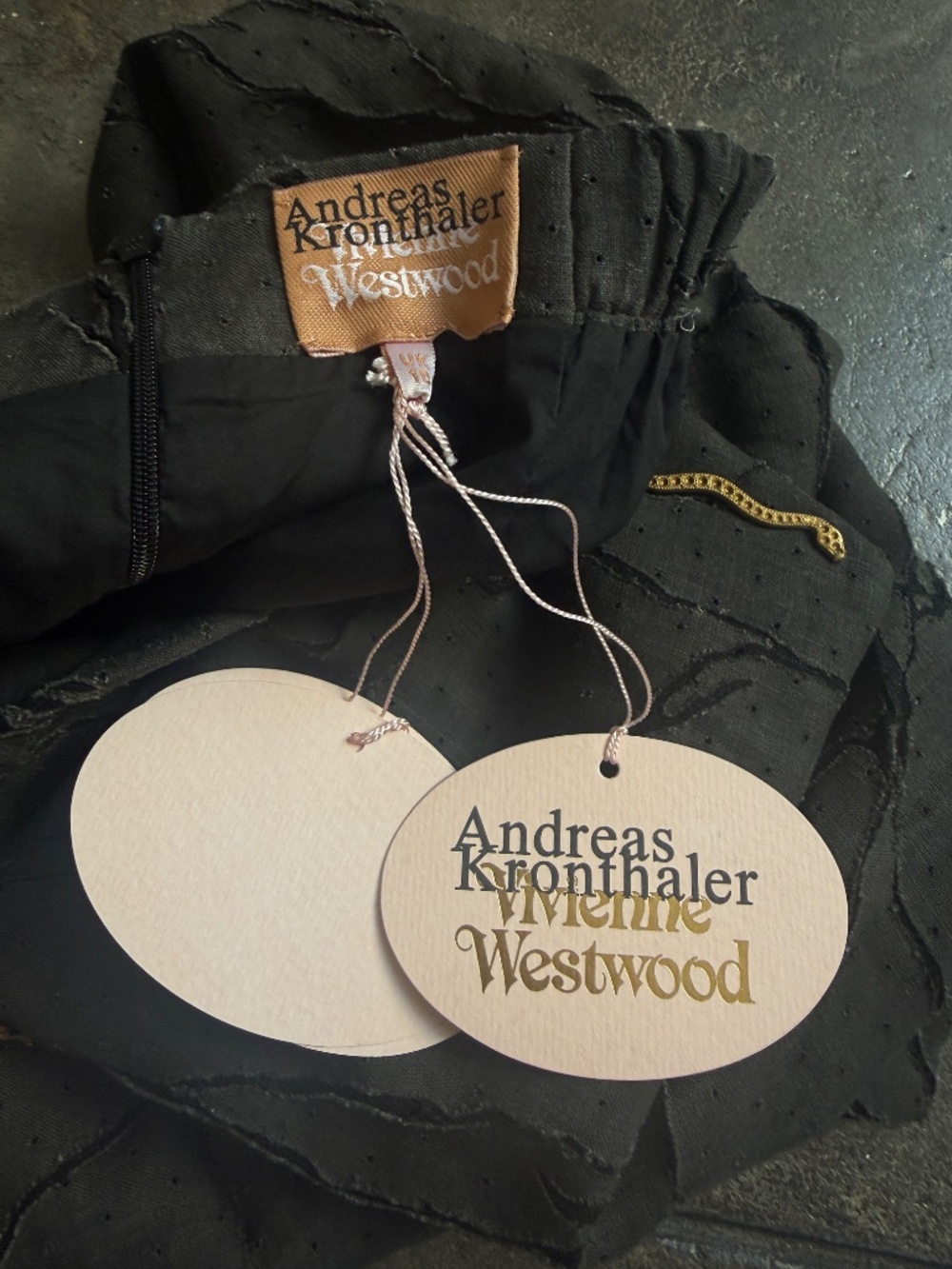 1,415$ 2016 Andreas Kronthaler Lazer Skirt w/ Metal Charms - Picture 5 of 8